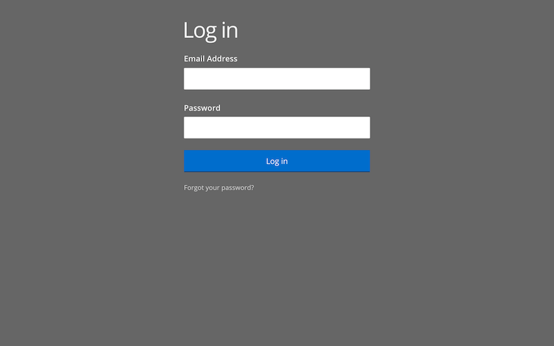 User account login