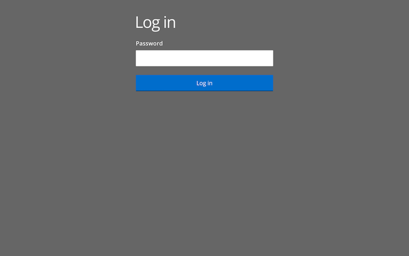 Password login